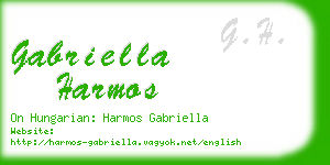 gabriella harmos business card